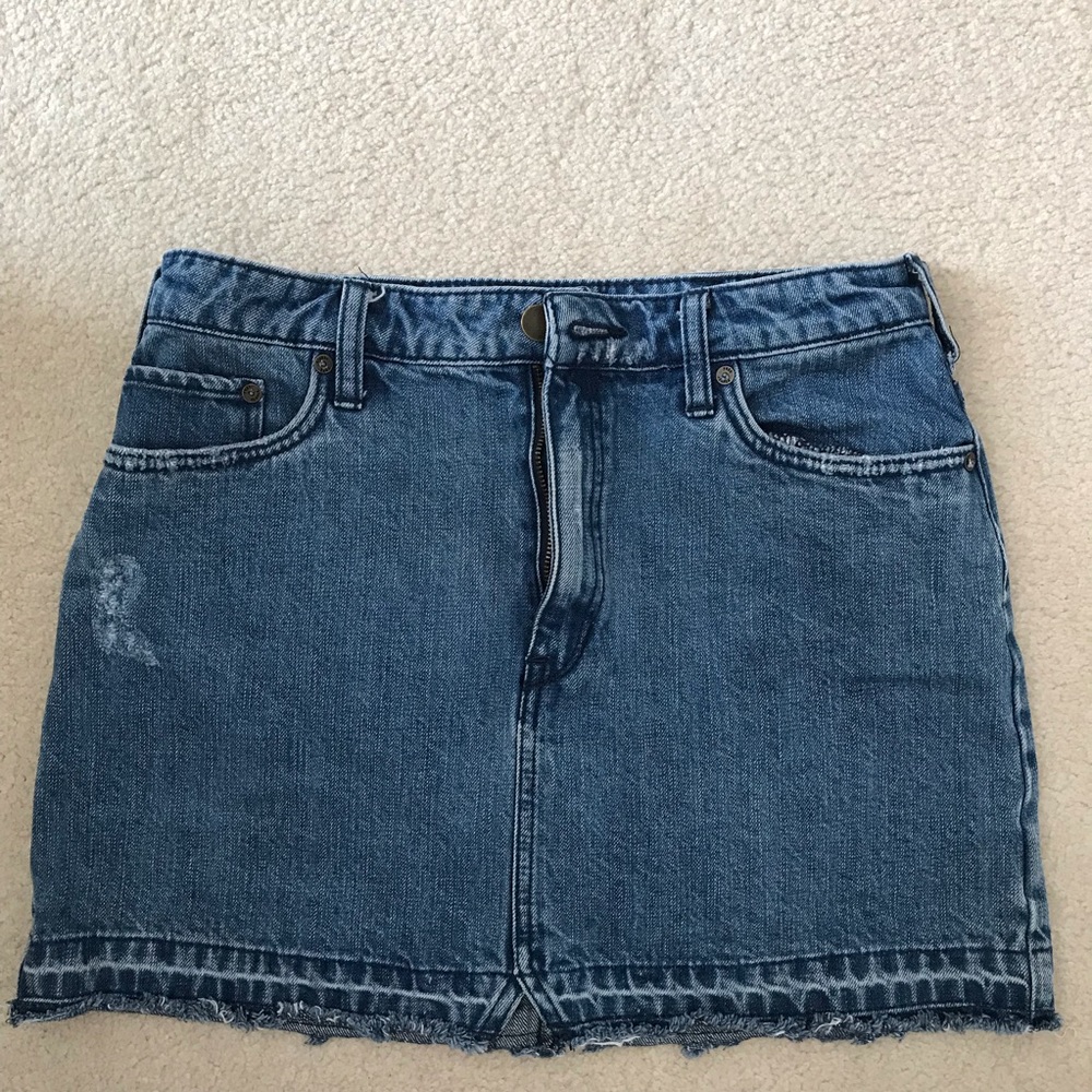 Free People Denim Jean Skirt